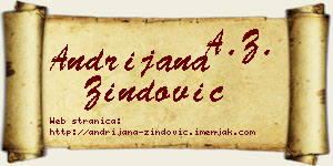 Andrijana Zindović vizit kartica
